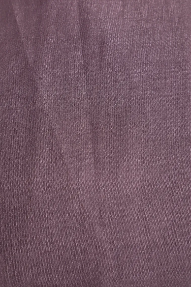 Mauve Purple Semi Tussar Silk Without Zari With Peacock And Animal view 3