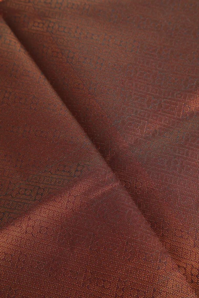 Teal Blue Silk Cotton with Gold Zari Mango Puttas view 3
