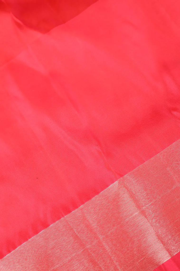 Charcoal Black Soft Silk Saree with Gold And Silver Zari Mango Puttas view 3