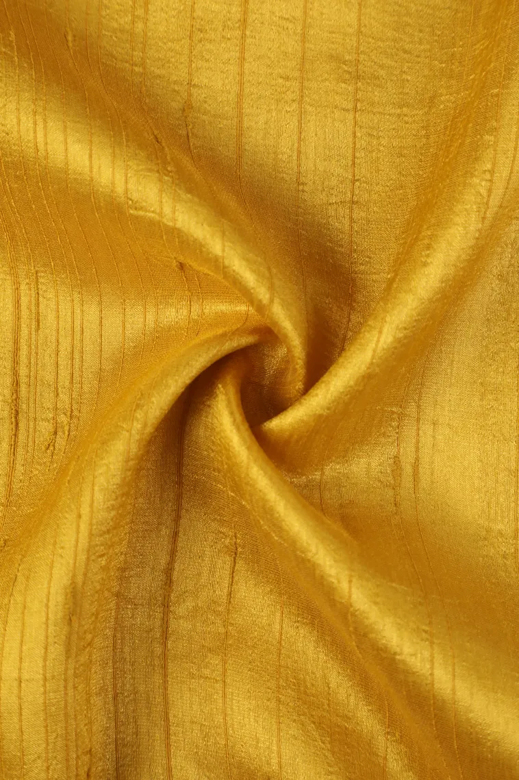 Lemon Yellow Jute Sarees Without Zari With Plain view 4