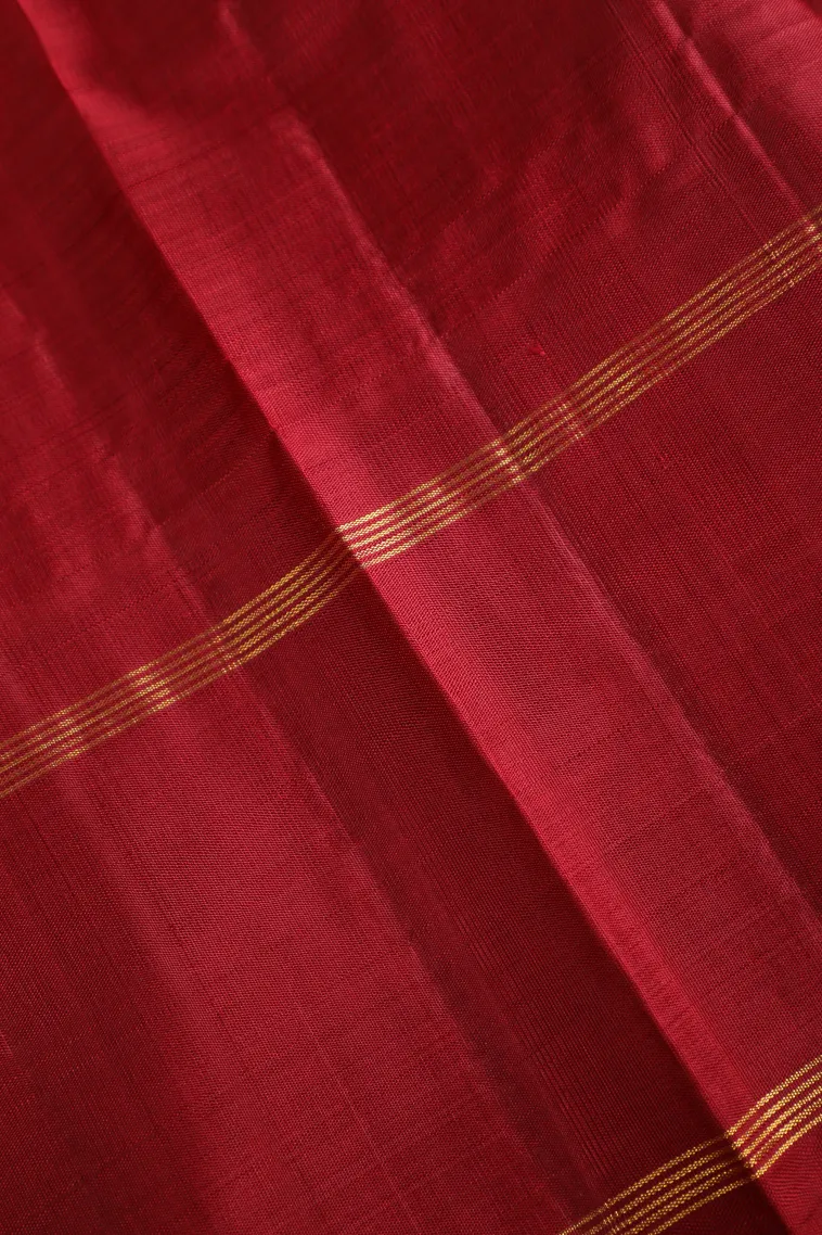 Lemon Yellow Kanchipuram Silk Sarees with Gold Zari Checks view 3
