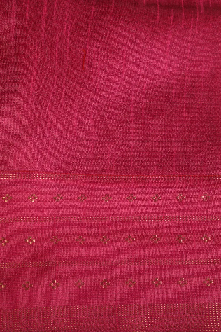 Asphalt Black Tussar Saree with Gold Zari Cross Straipes view 3
