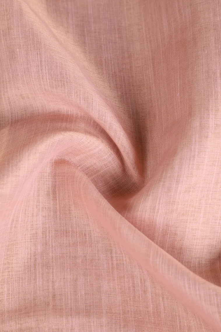 Crepe Pink Tissue Silk Sarees with Thread Zari Floral Patterns view 4
