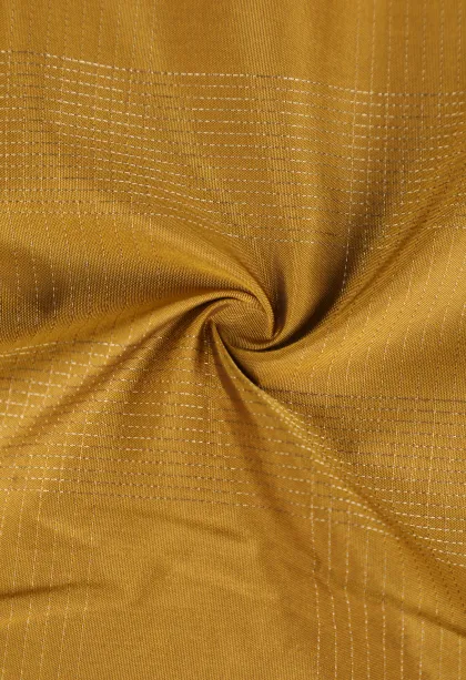 Gold Arani Silk Sarees with Gold Zari Small Checks Pattern