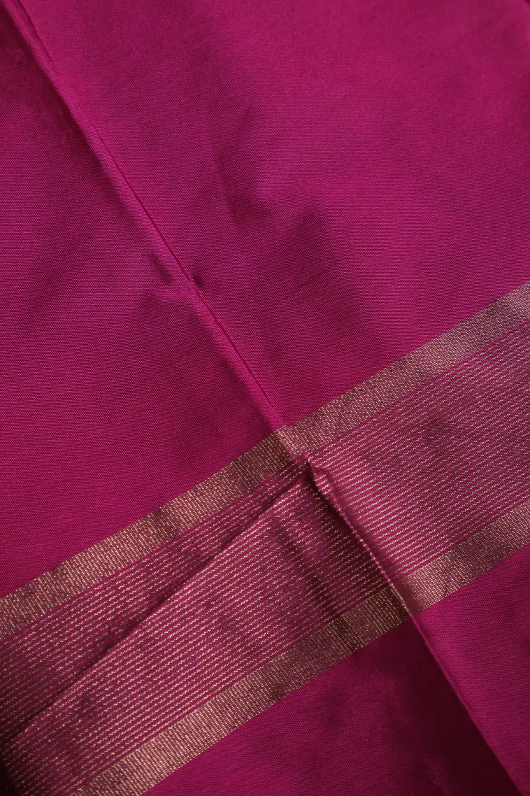 Lemon Yellow Arani Silk Sarees with Gold Zari Checks view 3