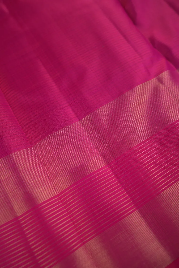 Sangria Red Soft Silk Saree with Gold Zari Buttis (small Dots Or Motifs) view 3