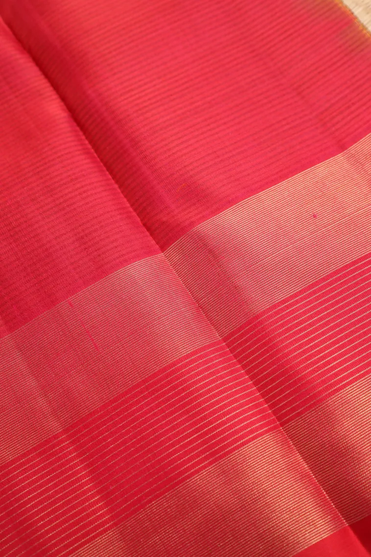 Lime Green Soft Silk Saree with Gold Zari Buttis (small Dots Or Motifs) view 3