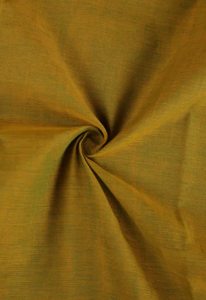 Olive Green Chettinad Cotton Sarees with Gold Zari Plain