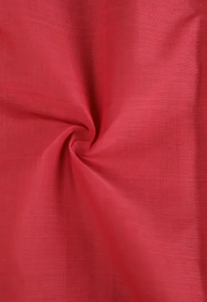 Punch Pink Kanchi Cotton Sarees Without Zari With Stripes And Puttas