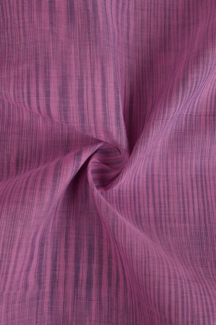 Lean Pink Kanchi Cotton Sarees Without Zari With Buttis (small Dots Or Motifs) view 4