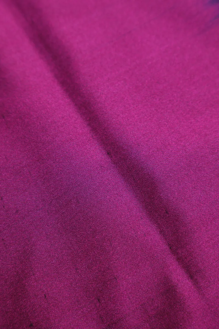 Indigo Blue Soft Silk Saree with Copper Zari Mango Puttas view 3