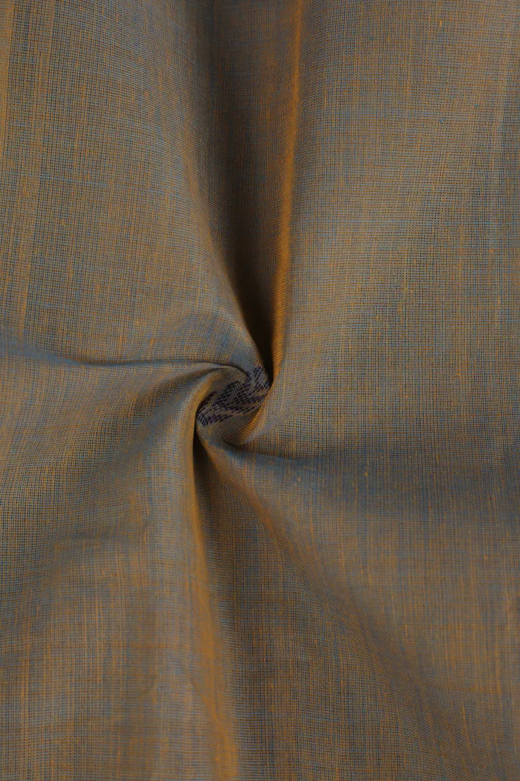 Stone Blue Kanchi Cotton Sarees Without Zari With Buttis (small Dots Or Motifs) view 4
