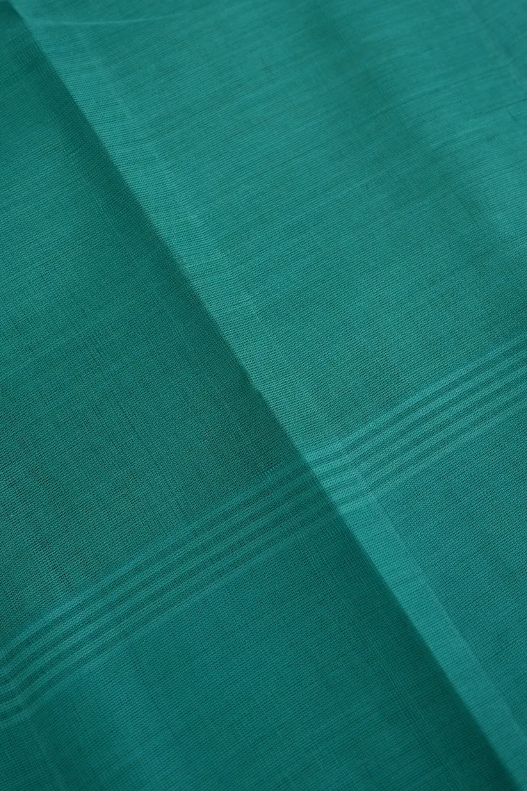 Indigo Blue Kanchi Cotton Sarees Without Zari With Buttis (small Dots Or Motifs) view 3