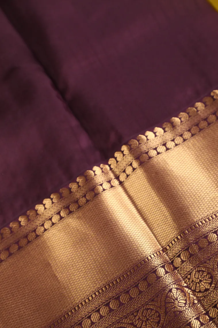 Lemon Yellow Soft Silk Saree with Gold Zari Animal Mottif view 3