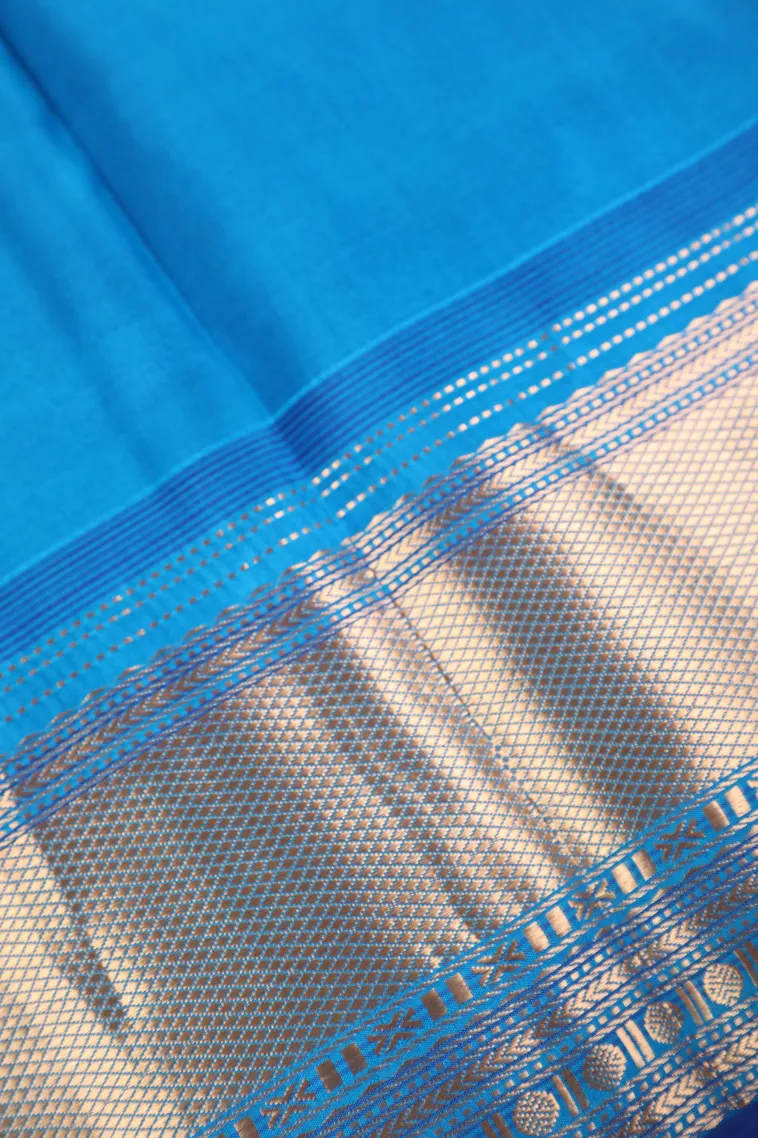 Punch Pink Soft Silk Saree with Gold Zari Buttis (small Dots Or Motifs) view 3