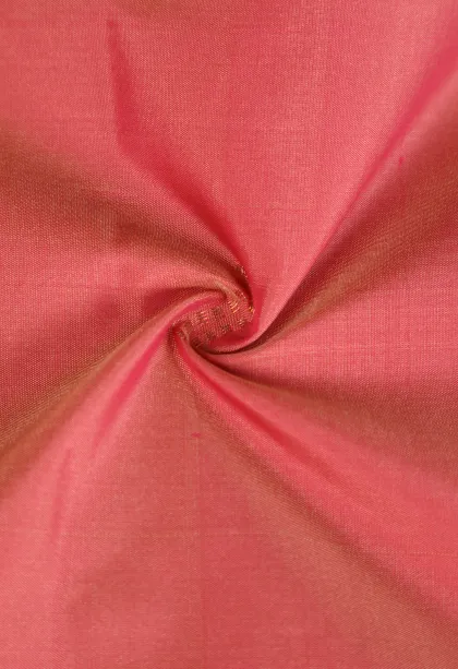 Rose Pink Arani Silk Sarees with Gold Zari Peacock Motifs