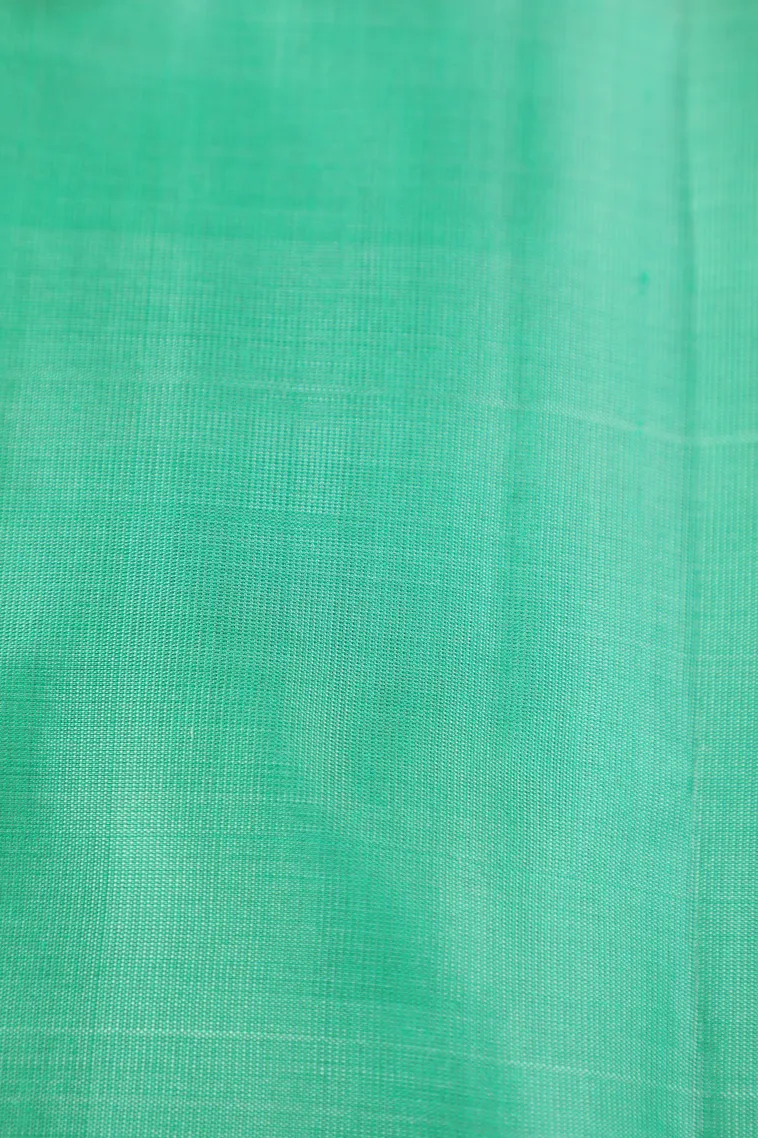 Bright Yellow Soft Silk Saree with Silver Zari Stripes view 3