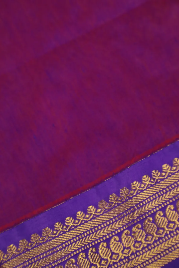 Lemon Yellow Kalyani Cotton with Gold Zari Mango Puttas view 3