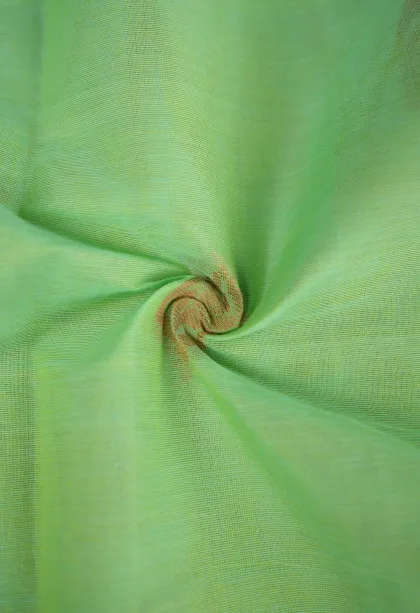 Mint Green Kanchi Cotton Sarees Without Zari With Flower Mottif