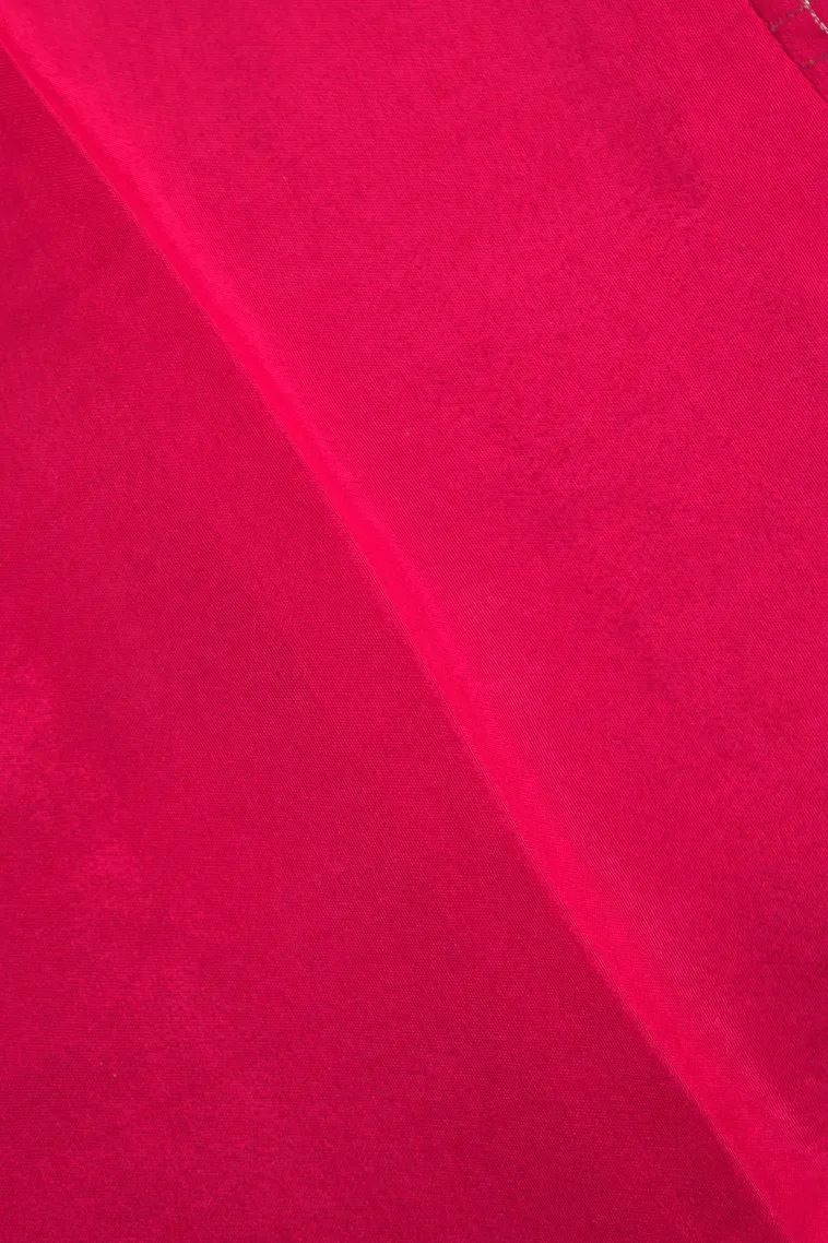Rose Red Banaras Sarees with Gold Zari Small Checks Pattern view 3