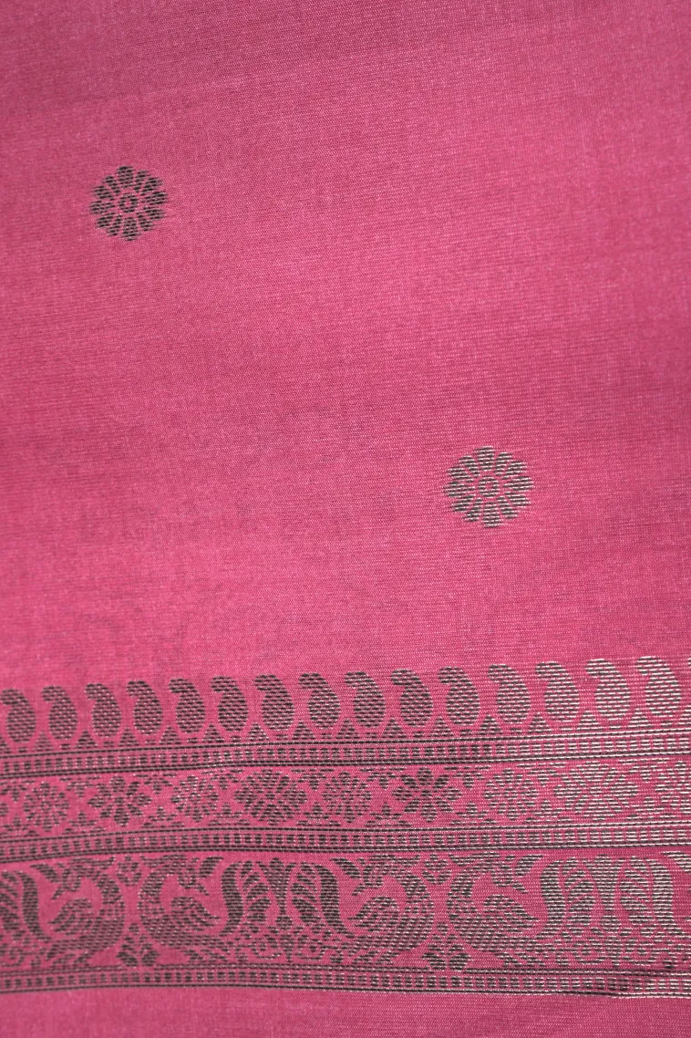 Shortbread Yellow Tussar Saree with Antic Zari Checks view 3
