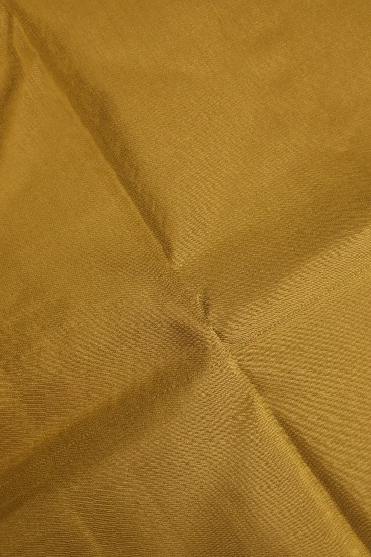 Stone Blue Soft Silk Saree with Gold Zari Stripes And Puttas view 3