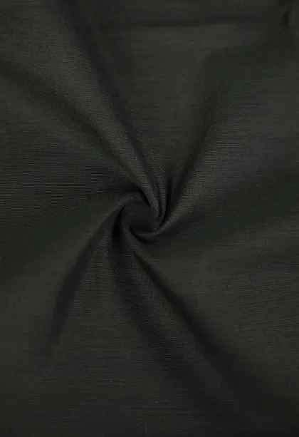 Asphalt Black Chettinad Cotton Sarees with Gold Zari Plain