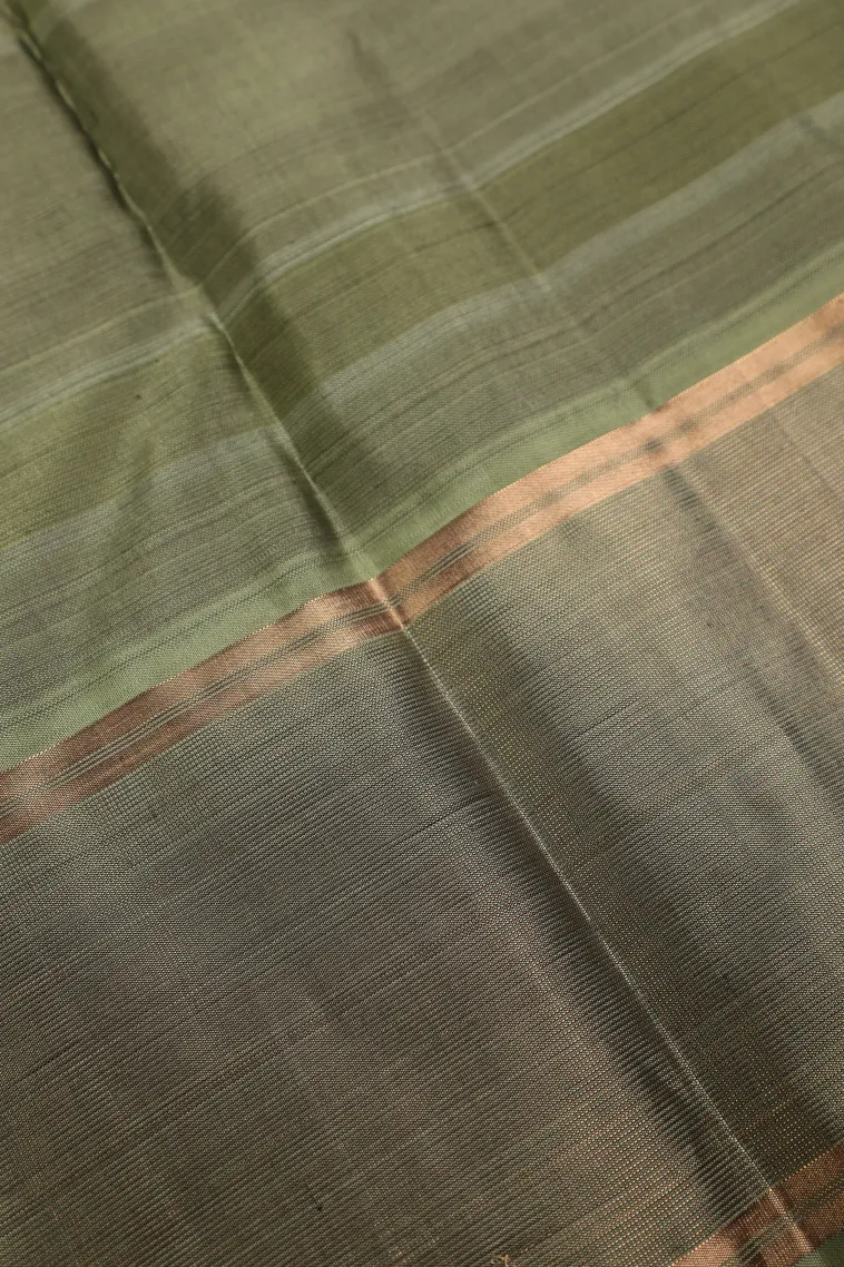 Lavender Purple Soft Silk Saree with Gold Zari Checks view 3