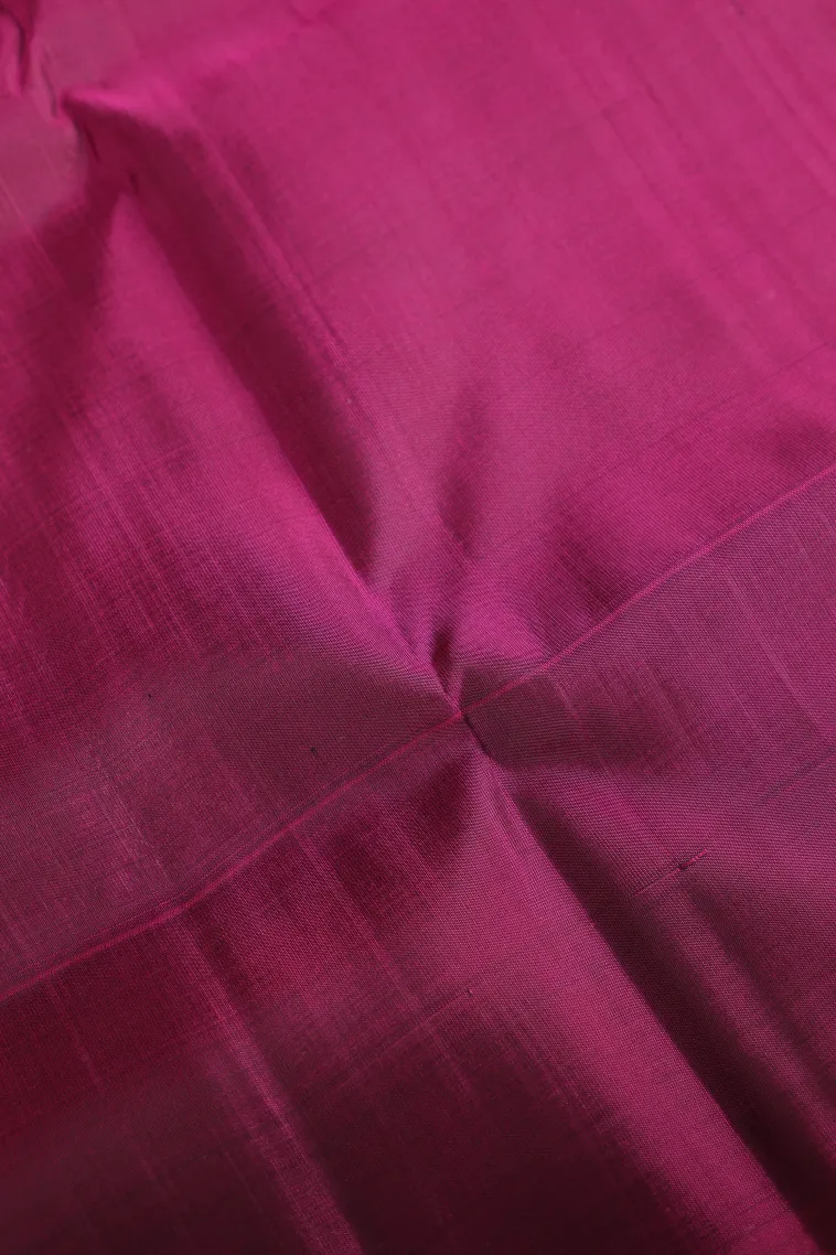 Gray Black Soft Silk Saree with Copper Zari Stripes And Puttas view 3