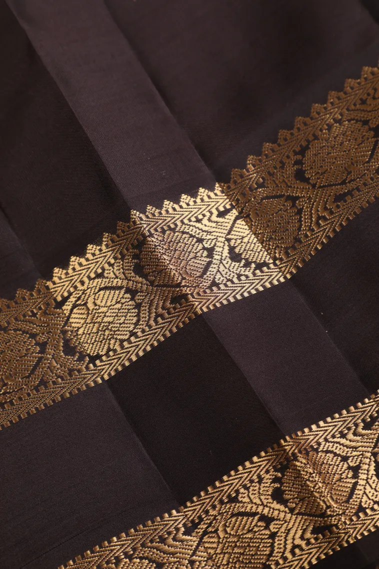 Mint Green Soft Silk Saree with Gold Zari Checks And Puttas view 3
