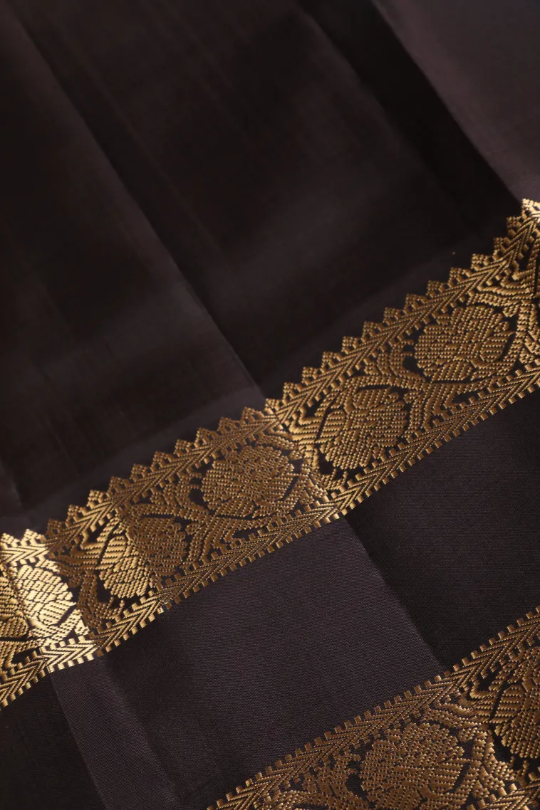 Sky Blue Soft Silk Saree with Gold Zari Checks And Puttas view 3